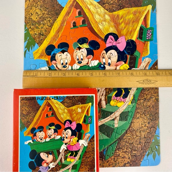 Mickey Mouse jigsaw puzzle, vintage Whitman 1969, 99 piece, 10" x 13" - Picture 11 of 11